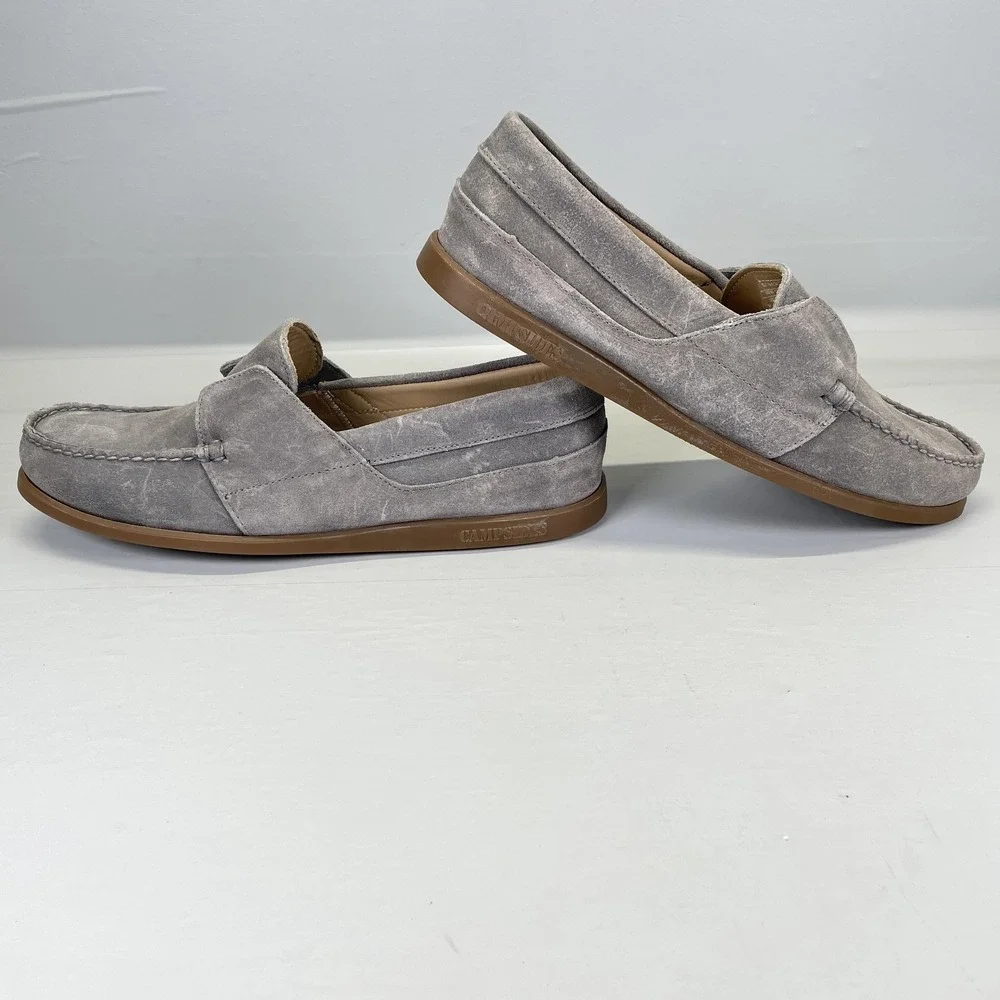 Sebago x Vane Campsides Loafers Mens Size 11.5 Gray Suede Slip On Casual Shoes